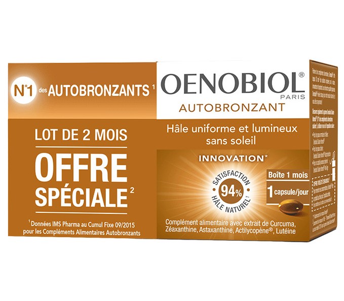 Oenobiol Solaire Autobronzant Format 2 Mois